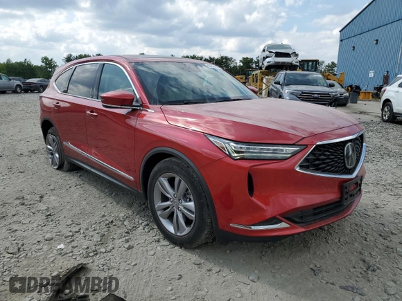 2022 Acura MDX with VIN 5J8YE1H3XNL020255, listed as a Copart auction lot 65458484 with 34,224 mi miles and Salvage Title. Bid and sale history available at carsss.com. Image 4.