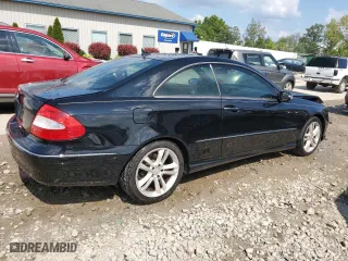 2008 Mercedes-Benz CLK-Class 3.5L with VIN WDBTJ56H38F238145, listed as a Copart auction lot 66387144 with 217,591 mi miles and Salvage Title. Bid and sale history available at carsss.com. Image 3.