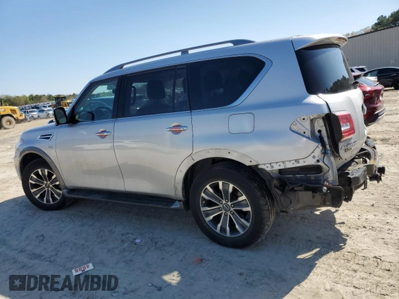 2018 Nissan Armada SL z VIN JN8AY2NC8JX500366, wystawiony jako Copart lot #52125215 z przebiegiem 132 818 mil mil oraz Szkoda całkowita • Salvage title. Historia ofert i sprzedaży dostępna na DreamBid. Obrazek 2.