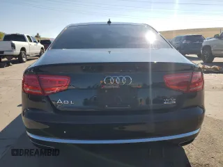 2013 Audi A8 L 6.3L with VIN WAUR4AFD1DN020503, listed as a Copart auction lot 69654204 with 189,999 mi miles and Salvage Title. Bid and sale history available at carsss.com. Image 6.