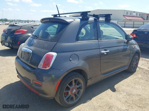 2014 FIAT 500 Sport with VIN 3C3CFFBR0ET190956, listed as a IAAI auction lot 41787319 with 140,754 mi miles. Bid and sale history available at carsss.com. Image 4.