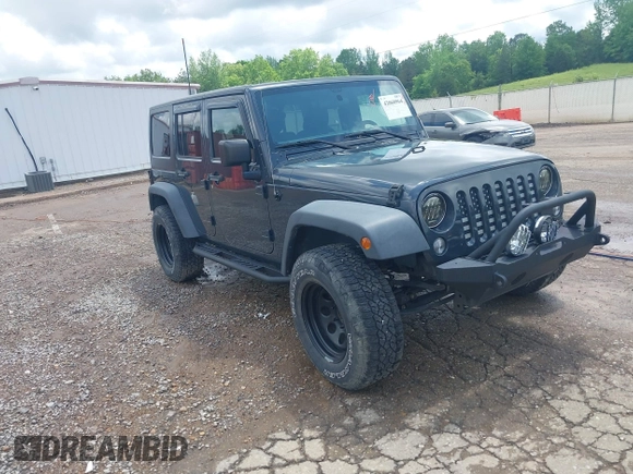 2018 Jeep Wrangler Unlimited Sport S with VIN 1C4BJWDG1JL849635, listed as a IAAI auction lot 42060964 with 60,405 mi miles and . Bid and sale history available at DreamBid. Image 1.