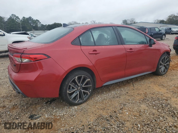 2021 Toyota Corolla SE with VIN 5YFS4MCE6MP091234, listed as a Copart auction lot 48136325 with 36,827 mi miles and Salvage Title. Bid and sale history available at carsss.com. Image 3.