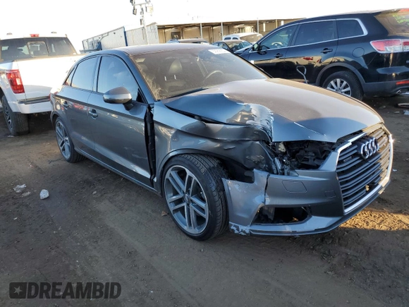 2017 Audi A3 Sedan Premium with VIN WAUB8GFF3H1048939, listed as a Copart auction lot 39968854 with 43,554 mi miles. Bid and sale history available at carsss.com. Image 4.