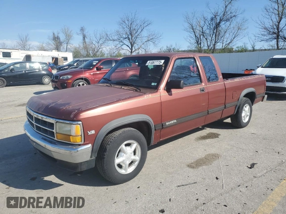 1992 Dodge Dakota z VIN 1B7GL23YXNS633409, wystawiony jako Copart lot #51067775 z przebiegiem 153 174 mil mil oraz Szkoda całkowita • Salvage title. Historia ofert i sprzedaży dostępna na DreamBid. Obrazek 1.