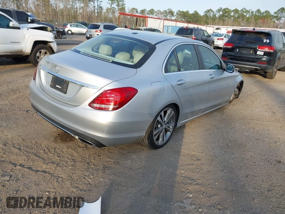 2016 Mercedes-Benz C 300 with VIN 55SWF4JBXGU097914, listed as a IAAI auction lot 41558924 with 99,335 mi miles and . Bid and sale history available at carsss.com. Image 4.