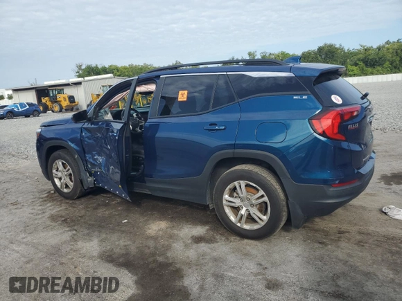 2021 GMC Terrain SLE z VIN 3GKALTEV5ML386834, wystawiony jako Copart lot #62915845 z przebiegiem 81 497 mil mil oraz Szkoda całkowita • Salvage title. Historia ofert i sprzedaży dostępna na DreamBid. Obrazek 2.