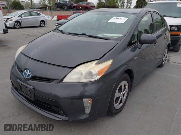 2013 Toyota Prius One with VIN JTDKN3DU6D5599875, listed as a IAAI auction lot 42057892 with 118,216 mi miles. Bid and sale history available at carsss.com. Image 6.