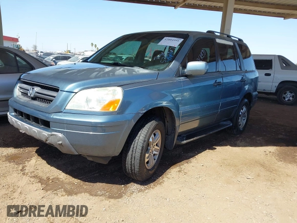 2005 Honda Pilot EX with VIN 2HKYF184X5H539427, listed as a IAAI auction lot 42004991 with 173,623 mi miles. Bid and sale history available at carsss.com. Image 2.