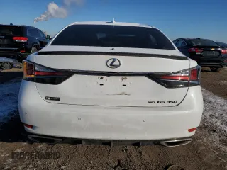 2017 Lexus GS with VIN JTHCZ1BLXHA006943, listed as a Copart auction lot 42955245 with 45,652 mi miles and Salvage Title. Bid and sale history available at carsss.com. Image 6.