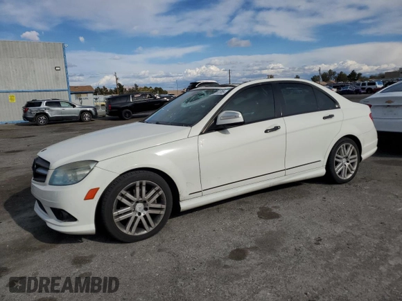 2009 Mercedes-Benz C 300 Sport with VIN WDDGF54X39F213185, listed as a Copart auction lot 51691235 with 128,750 mi miles and Salvage title. Bid and sale history available at DreamBid. Image 1.