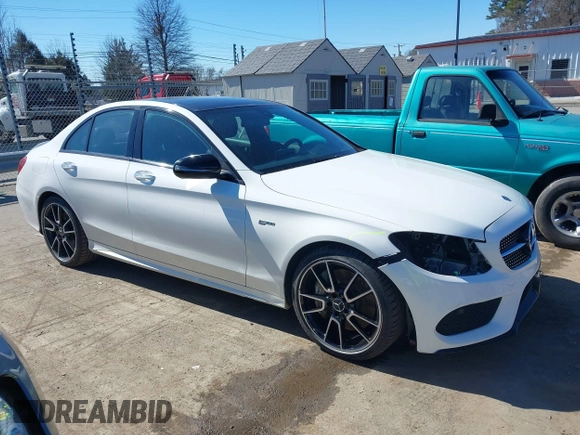 2018 Mercedes-Benz C 43 AMG with VIN 55SWF6EB4JU238408, listed as a IAAI auction lot 41630851 with 116,235 mi miles and . Bid and sale history available at carsss.com. Image 14.