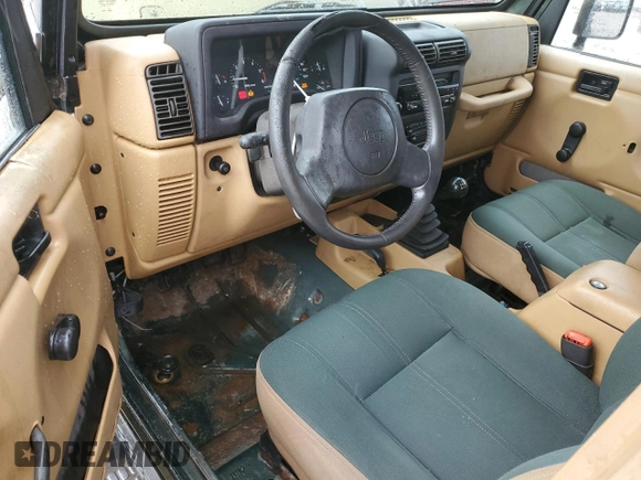 1997 Jeep Wrangler Sahara with VIN 1J4FY49SXVP453369, listed as a Copart auction lot 72826744 with 145,852 mi miles and Salvage Title. Bid and sale history available at carsss.com. Image 8.