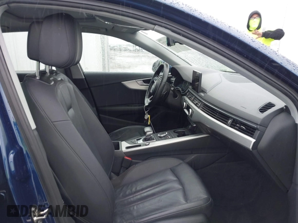 2017 Audi A4 Premium with VIN WAUGNAF45HN021809, listed as a IAAI auction lot 41798921 with 93,260 mi miles. Bid and sale history available at carsss.com. Image 5.