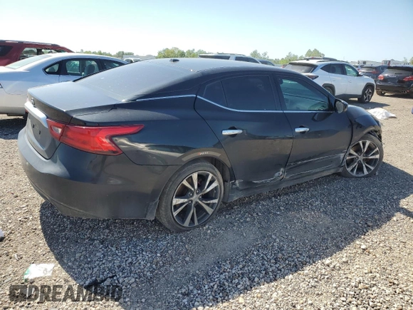 2017 Nissan Maxima SV with VIN 1N4AA6AP1HC392292, listed as a Copart auction lot 52159345 with 87,513 mi miles and Salvage Title. Bid and sale history available at carsss.com. Image 3.