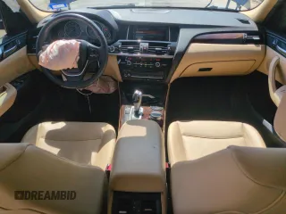 2017 BMW X3 sDrive28i with VIN 5UXWZ7C30H0V93495, listed as a Copart auction lot 52865645 with 64,102 mi miles and Salvage Title. Bid and sale history available at carsss.com. Image 8.
