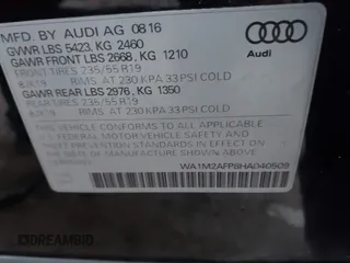 2017 Audi Q5 Premium Plus z VIN WA1M2AFP8HA040509, wystawiony jako IAAI lot #41130242 z przebiegiem 44 490 mil mil oraz . Historia ofert i sprzedaży dostępna na DreamBid. Obrazek 9.