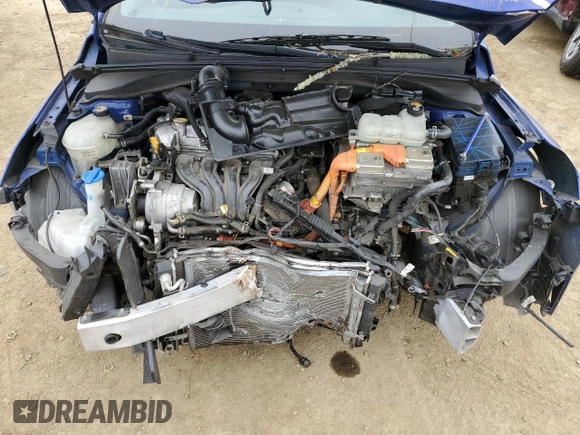 2019 Hyundai Ioniq Blue with VIN KMHC65LC4KU180704, listed as a Copart auction lot 46729075 with 102,336 mi miles and Salvage Title. Bid and sale history available at DreamBid. Image 12.