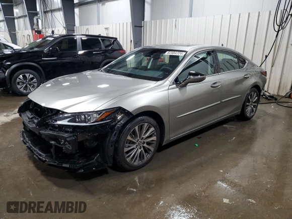 2021 Lexus ES 250 z VIN 58AD11D10MU007590, wystawiony jako Copart lot #82584724 z przebiegiem 5 470 mil mil oraz Szkoda całkowita • Salvage title. Historia ofert i sprzedaży dostępna na DreamBid. Obrazek 1.