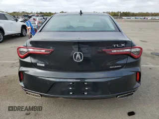 2022 Acura TLX Advance with VIN 19UUB6F65NA003537, listed as a Copart auction lot 85199054 with 20,110 mi miles and Salvage title. Bid and sale history available at DreamBid. Image 6.
