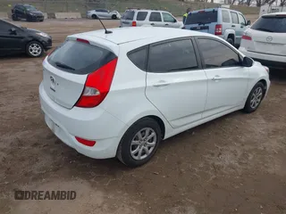 2012 Hyundai Accent GS with VIN KMHCT5AE9CU003502, listed as a IAAI auction lot 41958632 with 187,577 mi miles. Bid and sale history available at carsss.com. Image 4.