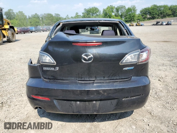 2012 Mazda 3 i Touring with VIN JM1BL1V82C1538556, listed as a Copart auction lot 59543215 with 126,297 mi miles and Salvage title. Bid and sale history available at DreamBid. Image 6.