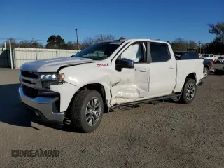 2021 Chevrolet Silverado 1500 LT with VIN 3GCUYDET7MG288203, listed as a Copart auction lot 89293605 with 40,755 mi miles and Salvage Title. Bid and sale history available at carsss.com. Image 1.