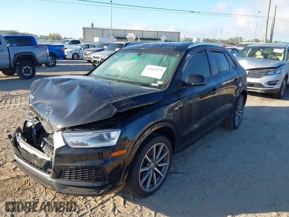 2018 Audi Q3 Premium with VIN WA1BCCFS2JR022258, listed as a IAAI auction lot 41845179 with 80,297 mi miles. Bid and sale history available at carsss.com. Image 17.