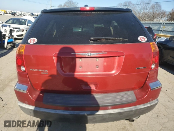 2005 Chrysler Pacifica Touring with VIN 2C8GF68425R408745, listed as a Copart auction lot 83466994 with 295,412 mi miles and Salvage Title. Bid and sale history available at DreamBid. Image 6.