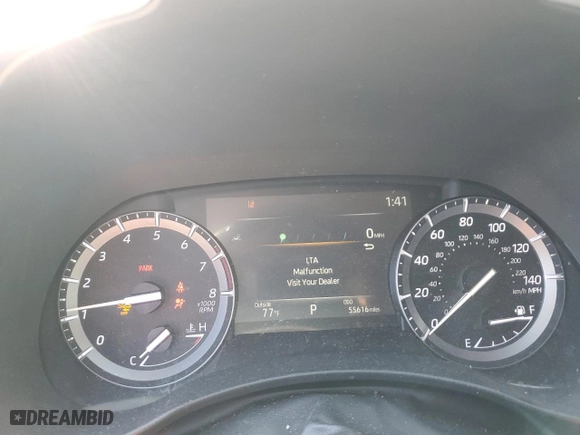 2021 Toyota Highlander XLE with VIN 5TDGZRAH9MS080656, listed as a Copart auction lot 47104595 with 55,616 mi miles and Salvage Title. Bid and sale history available at carsss.com. Image 9.