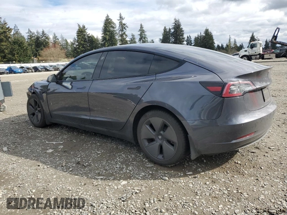 2021 Tesla Model 3 Standard Range Plus with VIN 5YJ3E1EA3MF017744, listed as a Copart auction lot 51513405 with 96,912 mi miles and Salvage Title. Bid and sale history available at carsss.com. Image 2.