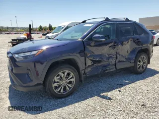 2022 Toyota RAV4 Hybrid XLE Premium with VIN 4T3B6RFV5NU097584, listed as a Copart auction lot 56163835 with 25,016 mi miles and Salvage title. Bid and sale history available at DreamBid. Image 1.