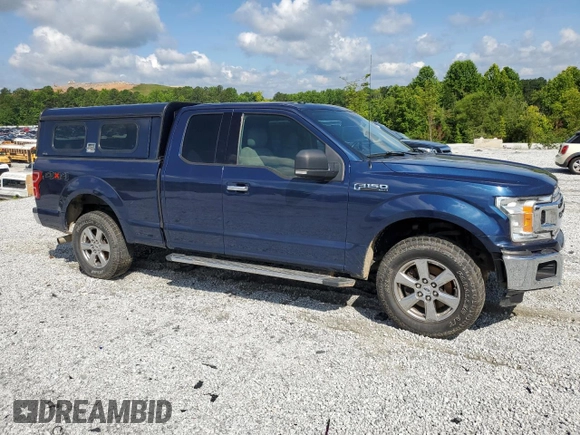 2018 Ford F-150 XL with VIN 1FTFX1E59JKF43398, listed as a Copart auction lot 59488465 with 204,594 mi miles and Salvage title. Bid and sale history available at DreamBid. Image 4.