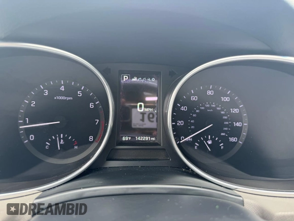 2017 Hyundai Santa Fe 2.4L with VIN 5XYZUDLB3HG435181, listed as a Copart auction lot 65147735 with 142,291 mi miles and Clean title. Bid and sale history available at DreamBid. Image 8.
