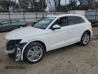 2018 Audi Q5 Premium Plus with VIN WA1BNAFY3J2051831, listed as a Copart auction lot 88933845 with 45,673 mi miles and Salvage Title. Bid and sale history available at carsss.com. Image 1.