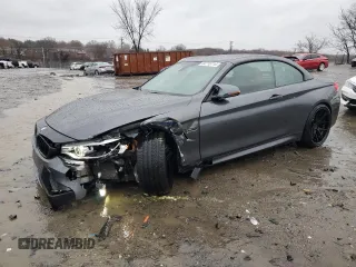 2015 BMW M4 with VIN WBS3U9C54FJ968014, listed as a Copart auction lot 84715714 with 92,476 mi miles and Salvage Title. Bid and sale history available at carsss.com. Image 1.