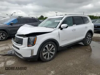 2021 Kia Telluride S с VIN 5XYP64HC1MG143543, выставлен на аукционе Copart как лот 58539705 с пробегом 90 841 миль миль и Списание • Salvage title. История ставок и продаж доступна на DreamBid. Изображение 1.