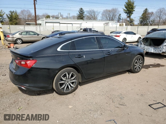 2023 Chevrolet Malibu RS with VIN 1G1ZG5ST0PF128245, listed as a Copart auction lot 48771525 with 51,676 mi miles and Salvage Title. Bid and sale history available at DreamBid. Image 3.
