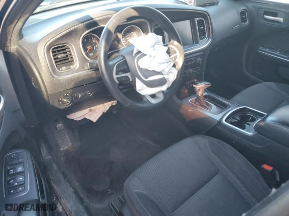 2017 Dodge Charger SXT with VIN 2C3CDXHG9HH654101, listed as a Copart auction lot 49672425 with 0 mi miles and Salvage Title. Bid and sale history available at carsss.com. Image 8.