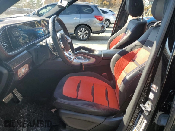 2023 Mercedes-Benz GLE 53 AMG with VIN 4JGFB6BB1PA902601, listed as a Copart auction lot 78599404 with 44,989 mi miles and Salvage title. Bid and sale history available at DreamBid. Image 7.