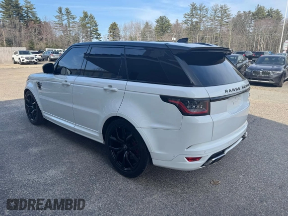 2018 Land Rover Range Rover Sport SVR with VIN SALWZ2SE7JA198973, listed as a Copart auction lot 52995305 with 68,909 mi miles and Clean Title. Bid and sale history available at carsss.com. Image 3.