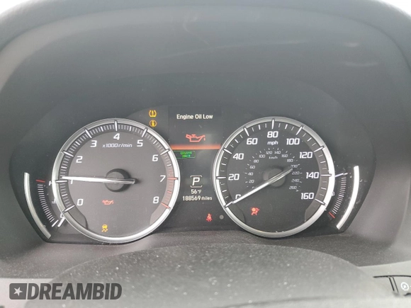 2014 Acura MDX Technology with VIN 5FRYD4H69EB036137, listed as a Copart auction lot 54386865 with 188,569 mi miles and Salvage title. Bid and sale history available at DreamBid. Image 9.