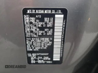 2013 Nissan Quest LE with VIN JN8AE2KP7D9069057, listed as a Copart auction lot 46721615 with 128,745 mi miles and Clean Title. Bid and sale history available at carsss.com. Image 13.
