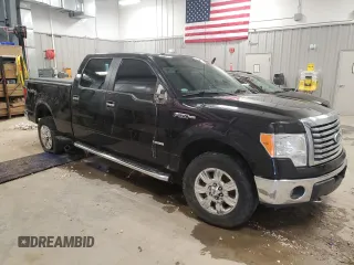 2011 Ford F-150 XLT with VIN 1FTFW1ET3BKE02555, listed as a Copart auction lot 51791675 with 206,065 mi miles and Salvage Title. Bid and sale history available at carsss.com. Image 4.