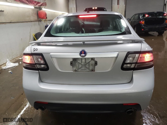 2008 Saab 9-3 Aero with VIN YS3FH46U281101009, listed as a Copart auction lot 43438955 with 110,411 mi miles and Salvage Title. Bid and sale history available at carsss.com. Image 6.