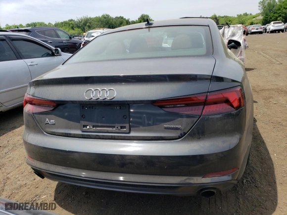 2019 Audi A5 Coupe Premium with VIN WAUSNAF51KA061967, listed as a Copart auction lot 57387054 with 43,357 mi miles and Salvage Title. Bid and sale history available at carsss.com. Image 6.