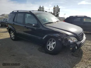 2002 Mercedes-Benz M-Class with VIN 4JGAB54E42A300392, listed as a Copart auction lot 85862904 with 50,852 mi miles and Salvage Title. Bid and sale history available at carsss.com. Image 4.