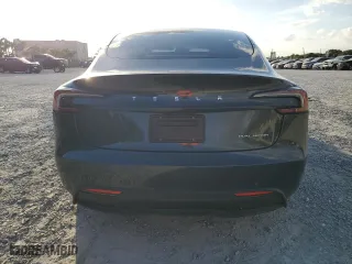 2024 Tesla Model 3 Long Range with VIN 5YJ3E1EB5RF729978, listed as a Copart auction lot 46510995 with 7,336 mi miles and Non Repairable. Bid and sale history available at carsss.com. Image 6.