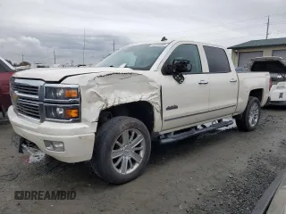 2014 Chevrolet Silverado 1500 High Country with VIN 3GCUKTEC5EG538583, listed as a Copart auction lot 42348595 with 132,809 mi miles and Salvage Title. Bid and sale history available at carsss.com. Image 1.