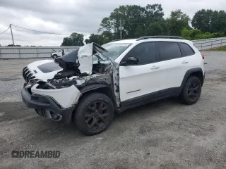 2018 Jeep Cherokee Trailhawk with VIN 1C4PJMBB8JD532673, listed as a Copart auction lot 58537105 with 185,827 mi miles and Salvage title. Bid and sale history available at DreamBid. Image 1.